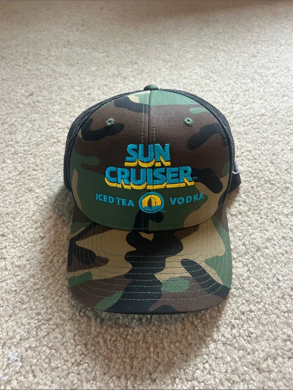 Sun Cruiser Camo Trucker Hat - Green/Brown